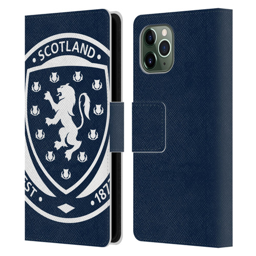 Scotland National Football Team Logo 2 Oversized Leather Book Wallet Case Cover For Apple iPhone 11 Pro
