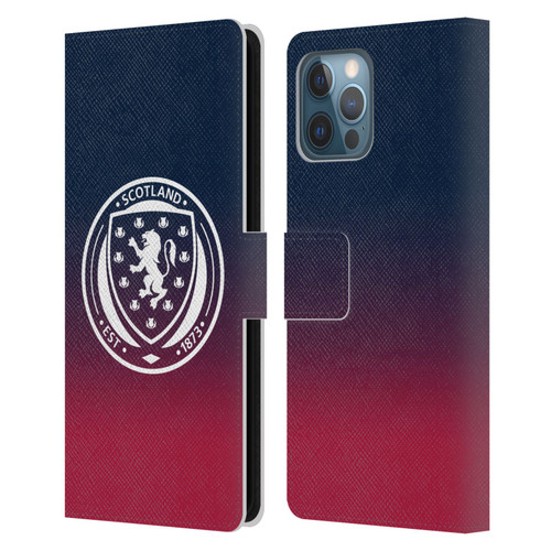 Scotland National Football Team Logo 2 Gradient Leather Book Wallet Case Cover For Apple iPhone 12 Pro Max