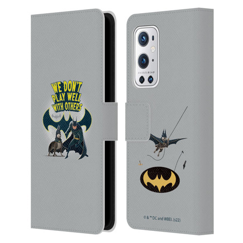 DC League Of Super Pets Graphics We Don't Play Well With Others Leather Book Wallet Case Cover For OnePlus 9 Pro