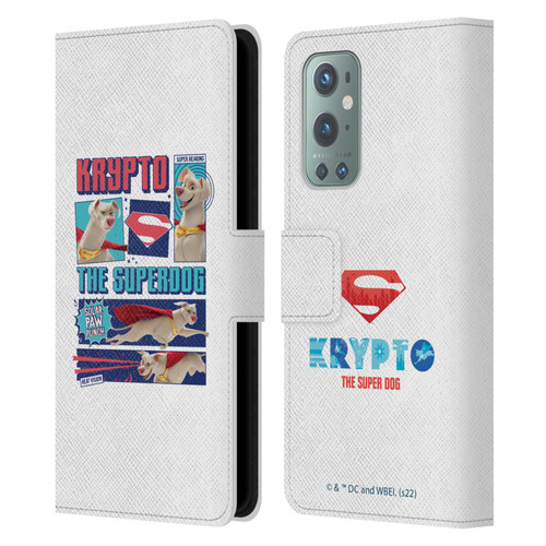 DC League Of Super Pets Graphics Krypto The Superdog Leather Book Wallet Case Cover For OnePlus 9