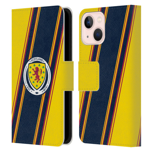 Scotland National Football Team Logo 2 Stripes Leather Book Wallet Case Cover For Apple iPhone 13 Mini