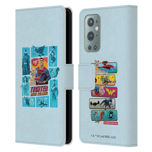 DC League Of Super Pets Graphics Tighten Your Collars Leather Book Wallet Case Cover For OnePlus 9