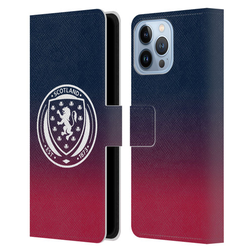 Scotland National Football Team Logo 2 Gradient Leather Book Wallet Case Cover For Apple iPhone 13 Pro Max
