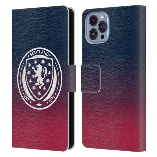 Scotland National Football Team Logo 2 Gradient Leather Book Wallet Case Cover For Apple iPhone 14
