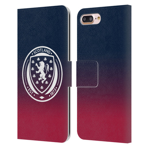 Scotland National Football Team Logo 2 Gradient Leather Book Wallet Case Cover For Apple iPhone 7 Plus / iPhone 8 Plus