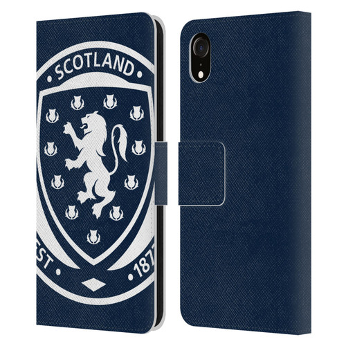 Scotland National Football Team Logo 2 Oversized Leather Book Wallet Case Cover For Apple iPhone XR