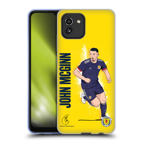 Scotland National Football Team Players John McGinn Soft Gel Case for Samsung Galaxy A03 (2021)