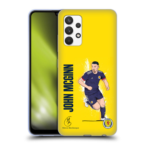 Scotland National Football Team Players John McGinn Soft Gel Case for Samsung Galaxy A32 (2021)