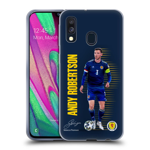 Scotland National Football Team Players Andy Robertson Soft Gel Case for Samsung Galaxy A40 (2019)