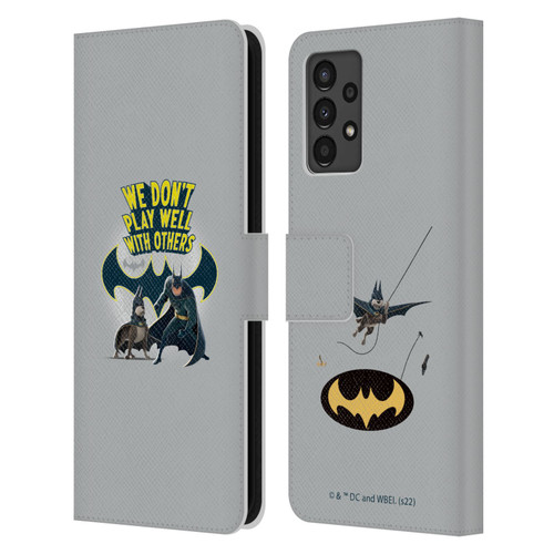 DC League Of Super Pets Graphics We Don't Play Well With Others Leather Book Wallet Case Cover For Samsung Galaxy A13 (2022)