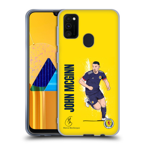Scotland National Football Team Players John McGinn Soft Gel Case for Samsung Galaxy M30s (2019)/M21 (2020)