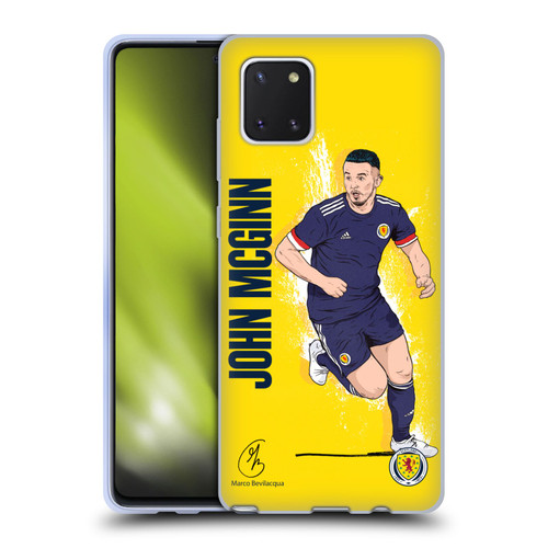 Scotland National Football Team Players John McGinn Soft Gel Case for Samsung Galaxy Note10 Lite
