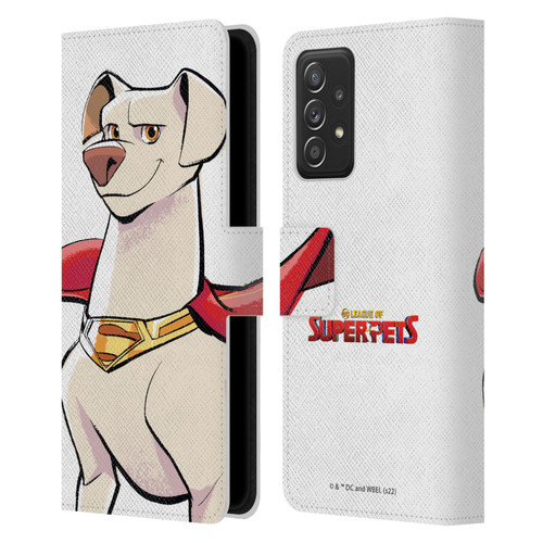 DC League Of Super Pets Graphics Krypto Leather Book Wallet Case Cover For Samsung Galaxy A53 5G (2022)