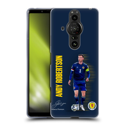 Scotland National Football Team Players Andy Robertson Soft Gel Case for Sony Xperia Pro-I