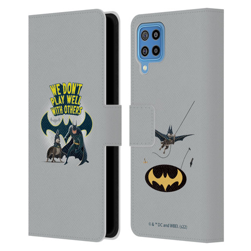 DC League Of Super Pets Graphics We Don't Play Well With Others Leather Book Wallet Case Cover For Samsung Galaxy F22 (2021)