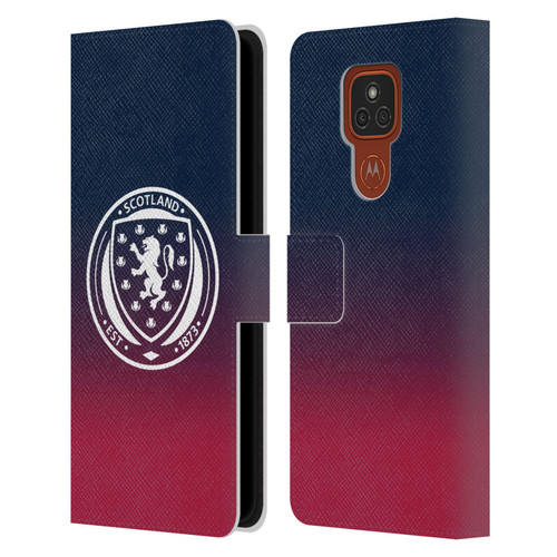 Scotland National Football Team Logo 2 Gradient Leather Book Wallet Case Cover For Motorola Moto E7 Plus