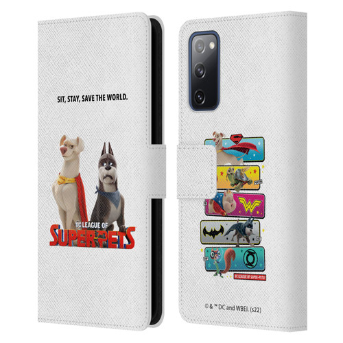 DC League Of Super Pets Graphics Characters 1 Leather Book Wallet Case Cover For Samsung Galaxy S20 FE / 5G