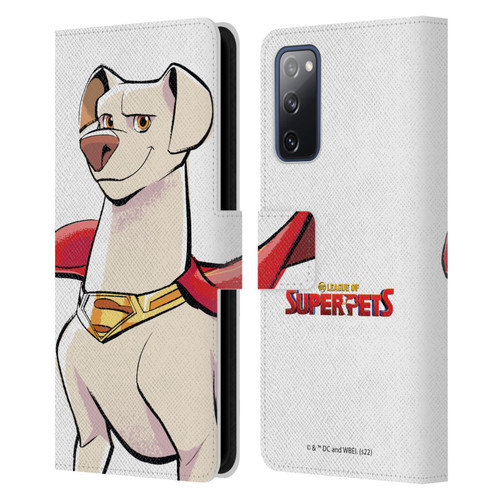 DC League Of Super Pets Graphics Krypto Leather Book Wallet Case Cover For Samsung Galaxy S20 FE / 5G