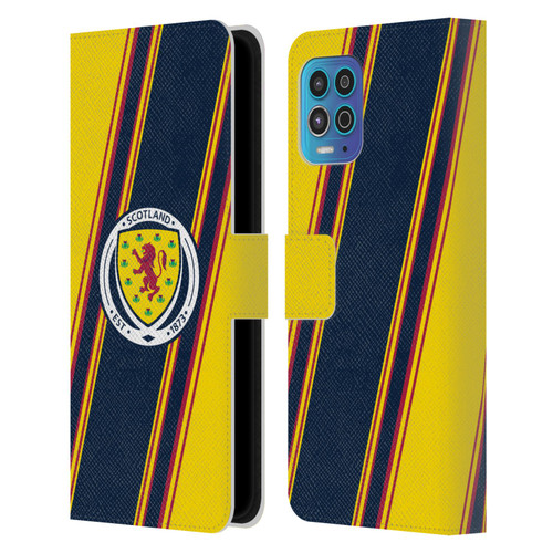 Scotland National Football Team Logo 2 Stripes Leather Book Wallet Case Cover For Motorola Moto G100