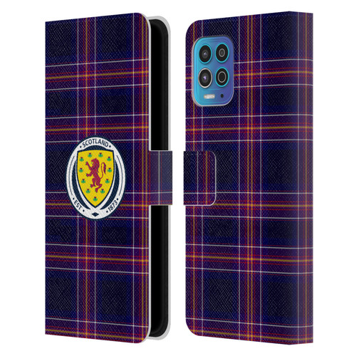 Scotland National Football Team Logo 2 Tartan Leather Book Wallet Case Cover For Motorola Moto G100