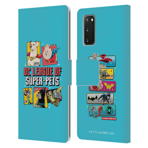 DC League Of Super Pets Graphics Characters 2 Leather Book Wallet Case Cover For Samsung Galaxy S20 / S20 5G