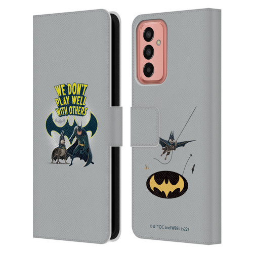 DC League Of Super Pets Graphics We Don't Play Well With Others Leather Book Wallet Case Cover For Samsung Galaxy M13 (2022)