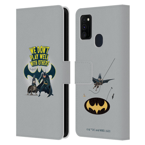 DC League Of Super Pets Graphics We Don't Play Well With Others Leather Book Wallet Case Cover For Samsung Galaxy M30s (2019)/M21 (2020)