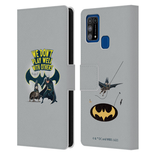 DC League Of Super Pets Graphics We Don't Play Well With Others Leather Book Wallet Case Cover For Samsung Galaxy M31 (2020)