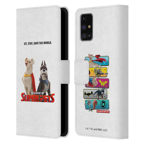 DC League Of Super Pets Graphics Characters 1 Leather Book Wallet Case Cover For Samsung Galaxy M31s (2020)
