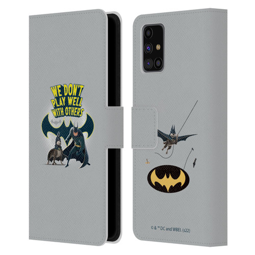 DC League Of Super Pets Graphics We Don't Play Well With Others Leather Book Wallet Case Cover For Samsung Galaxy M31s (2020)