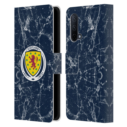 Scotland National Football Team Logo 2 Marble Leather Book Wallet Case Cover For OnePlus Nord CE 5G