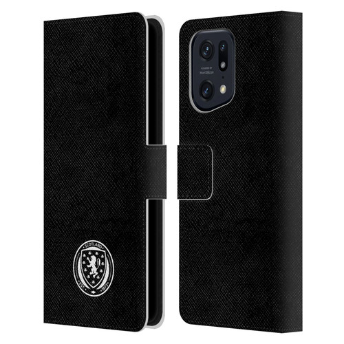 Scotland National Football Team Logo 2 Plain Leather Book Wallet Case Cover For OPPO Find X5 Pro