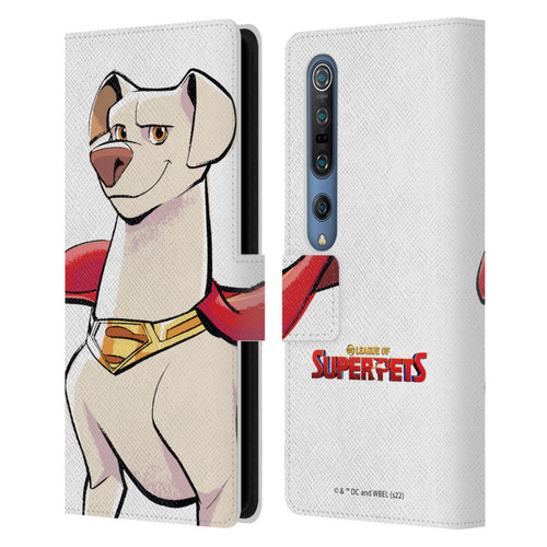 DC League Of Super Pets Graphics Krypto Leather Book Wallet Case Cover For Xiaomi Mi 10 5G / Mi 10 Pro 5G