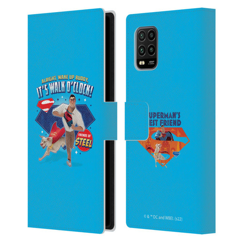 DC League Of Super Pets Graphics It's Walk O' Clock Leather Book Wallet Case Cover For Xiaomi Mi 10 Lite 5G