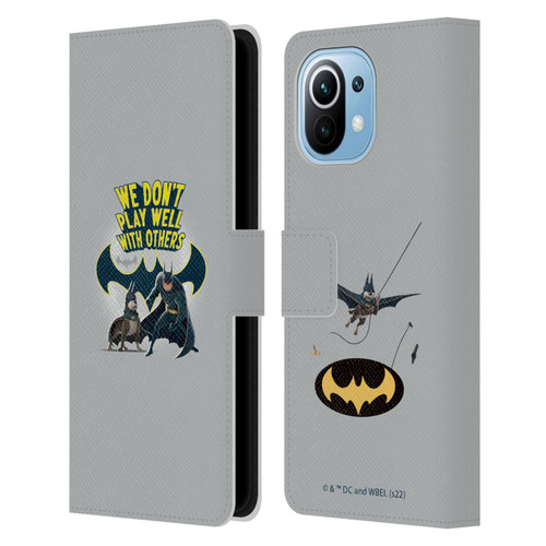 DC League Of Super Pets Graphics We Don't Play Well With Others Leather Book Wallet Case Cover For Xiaomi Mi 11