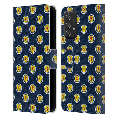 Scotland National Football Team Logo 2 Pattern Leather Book Wallet Case Cover For Samsung Galaxy A52 / A52s / 5G (2021)