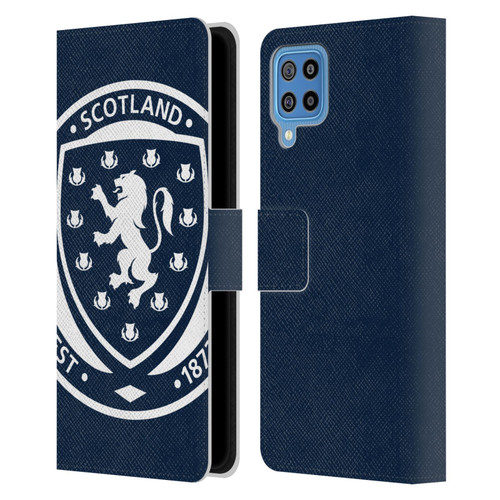 Scotland National Football Team Logo 2 Oversized Leather Book Wallet Case Cover For Samsung Galaxy F22 (2021)