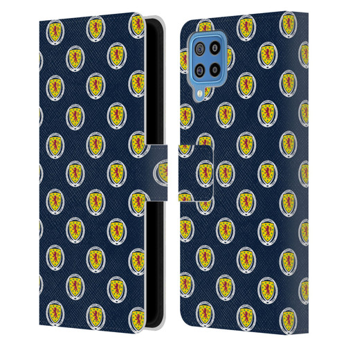 Scotland National Football Team Logo 2 Pattern Leather Book Wallet Case Cover For Samsung Galaxy F22 (2021)