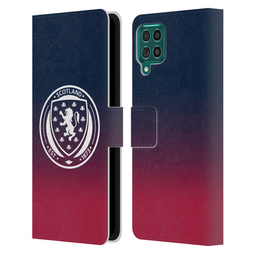 Scotland National Football Team Logo 2 Gradient Leather Book Wallet Case Cover For Samsung Galaxy F62 (2021)