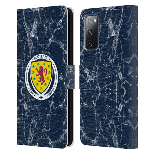 Scotland National Football Team Logo 2 Marble Leather Book Wallet Case Cover For Samsung Galaxy S20 FE / 5G