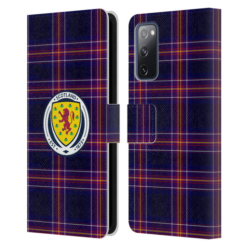 Scotland National Football Team Logo 2 Tartan Leather Book Wallet Case Cover For Samsung Galaxy S20 FE / 5G