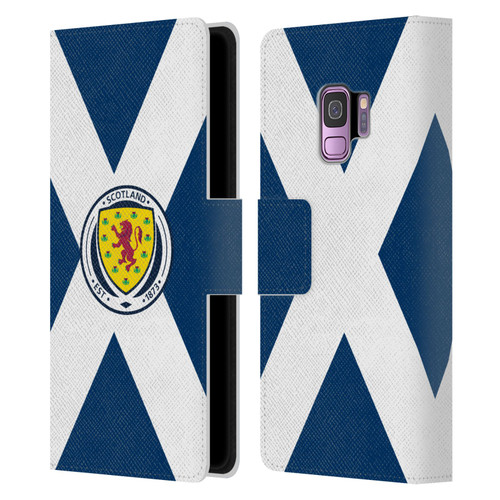 Scotland National Football Team Logo 2 Scotland Flag Leather Book Wallet Case Cover For Samsung Galaxy S9