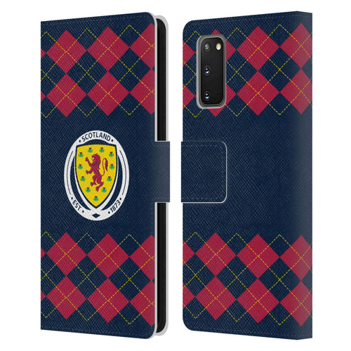 Scotland National Football Team Logo 2 Argyle Leather Book Wallet Case Cover For Samsung Galaxy S20 / S20 5G