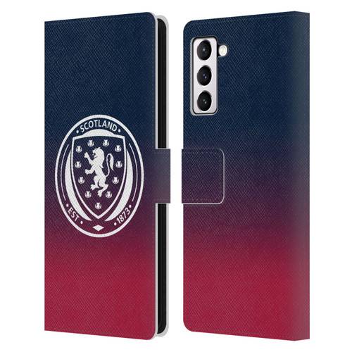 Scotland National Football Team Logo 2 Gradient Leather Book Wallet Case Cover For Samsung Galaxy S21+ 5G