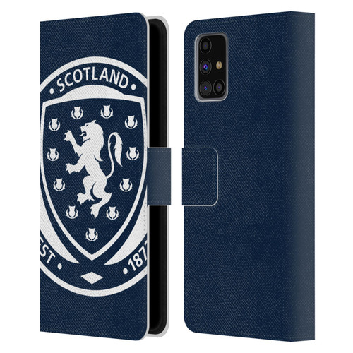 Scotland National Football Team Logo 2 Oversized Leather Book Wallet Case Cover For Samsung Galaxy M31s (2020)