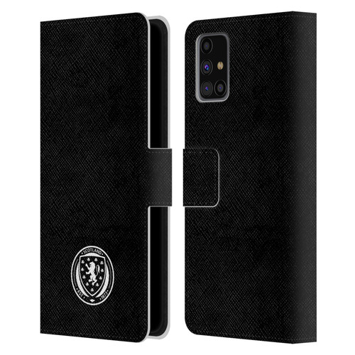 Scotland National Football Team Logo 2 Plain Leather Book Wallet Case Cover For Samsung Galaxy M31s (2020)