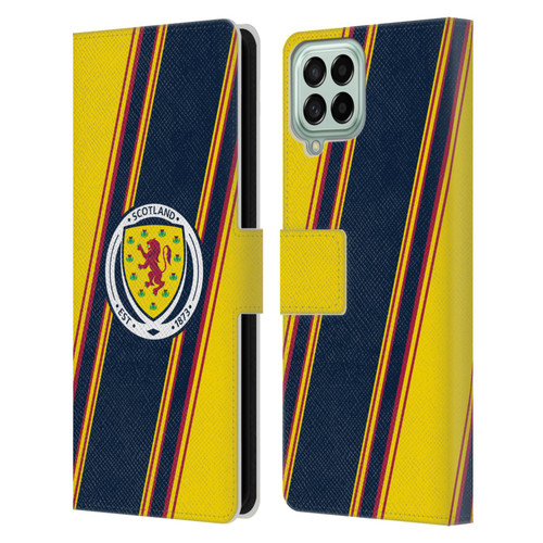 Scotland National Football Team Logo 2 Stripes Leather Book Wallet Case Cover For Samsung Galaxy M33 (2022)