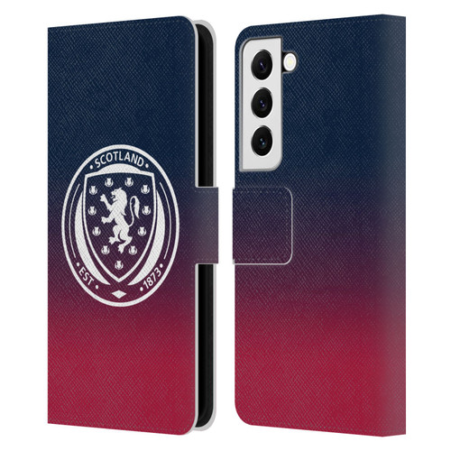 Scotland National Football Team Logo 2 Gradient Leather Book Wallet Case Cover For Samsung Galaxy S22 5G