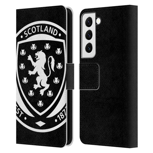 Scotland National Football Team Logo 2 Oversized Leather Book Wallet Case Cover For Samsung Galaxy S22 5G