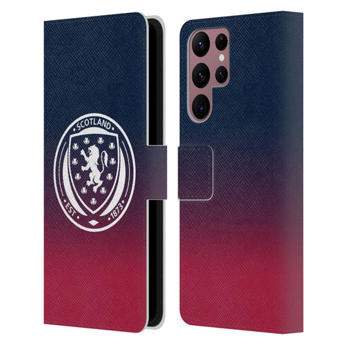 Scotland National Football Team Logo 2 Gradient Leather Book Wallet Case Cover For Samsung Galaxy S22 Ultra 5G